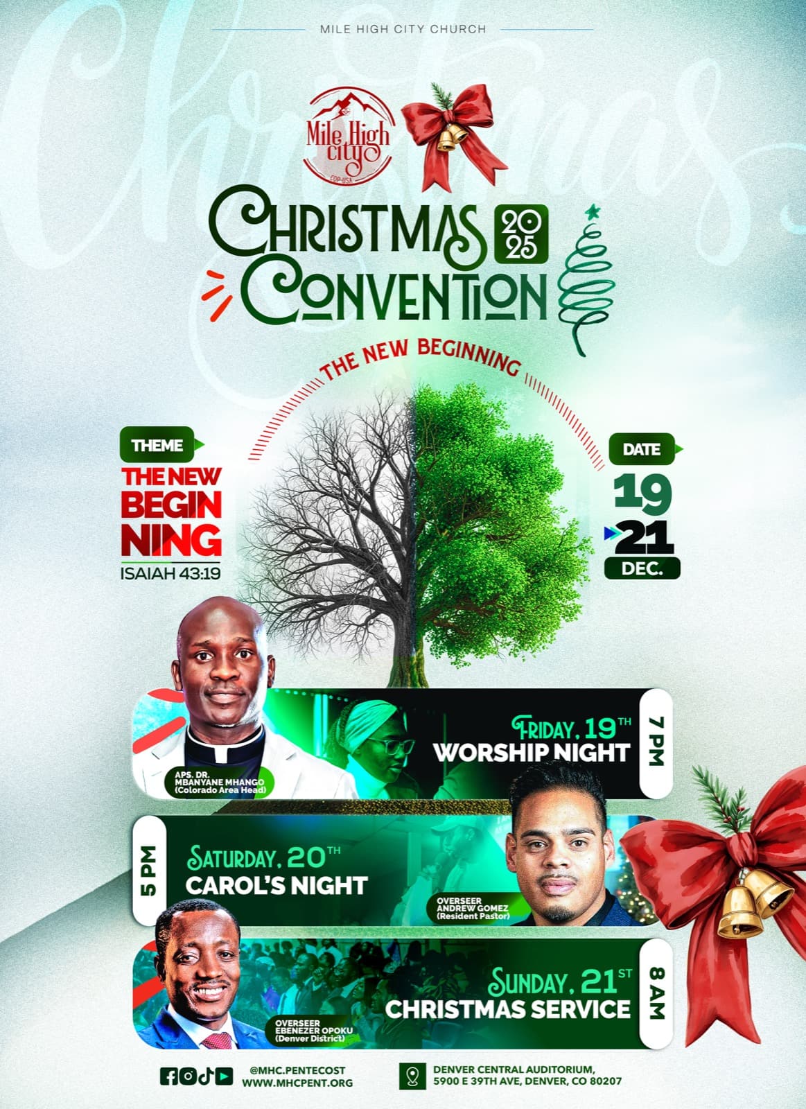 Christmas Convention flyer