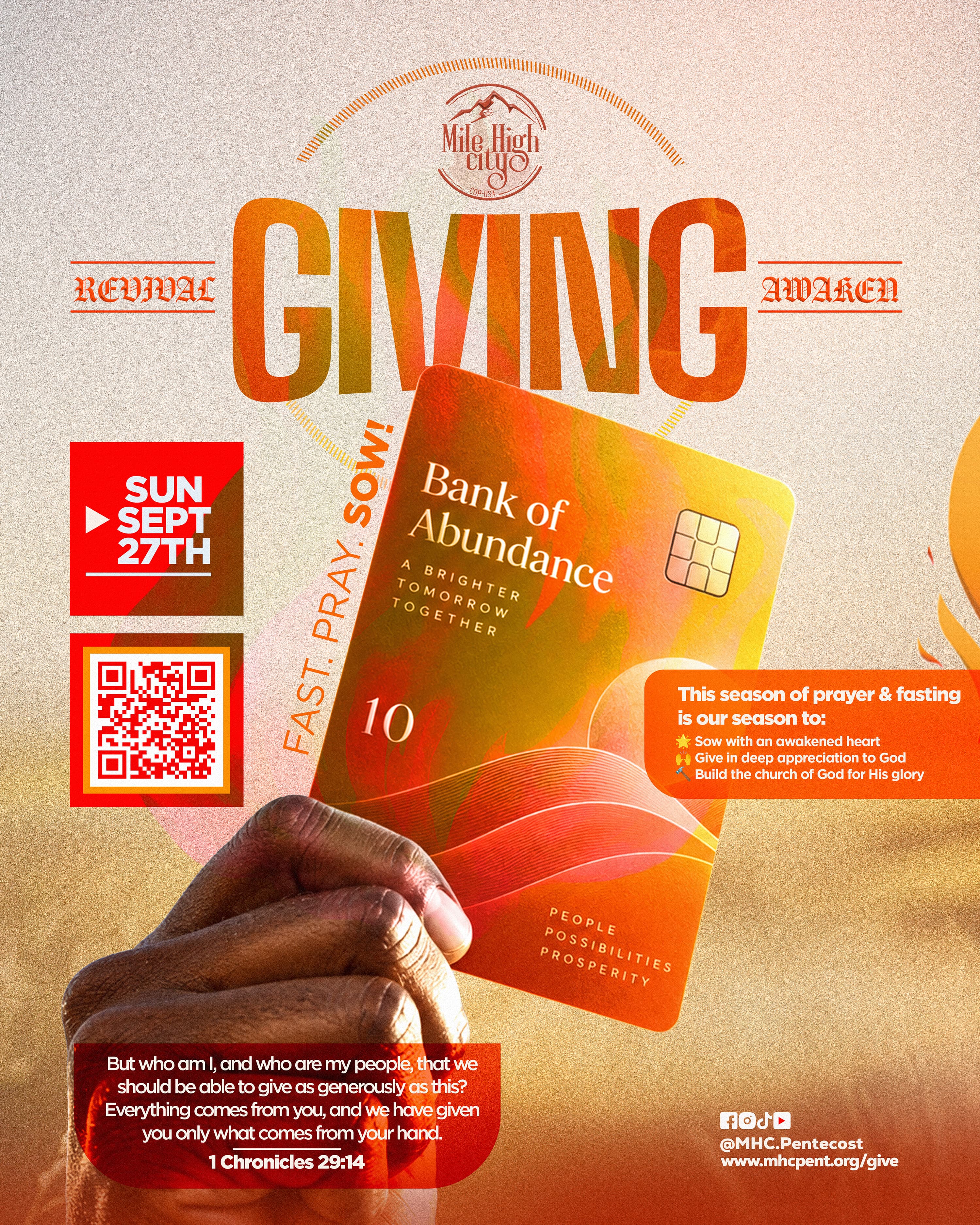 Awaken revival offering for church building and growth