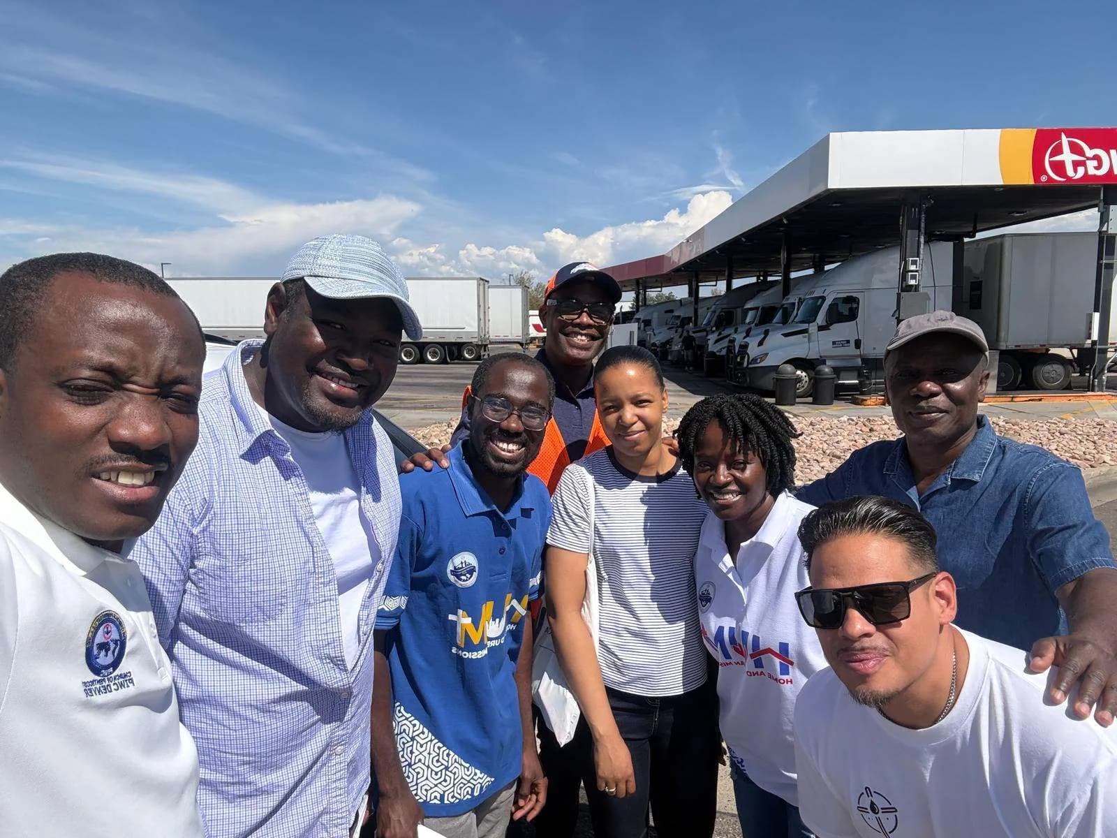 MHC Home and Urban Missions team at the truck drivers outreach in Aurora